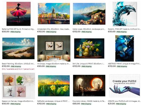 Can I Sell AI-Generated Art on Etsy? A Detailed Discussion